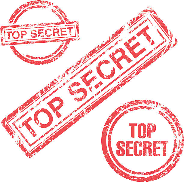 top geheime stempel-kollektion - spy secrecy top secret mystery stock-grafiken, -clipart, -cartoons und -symbole