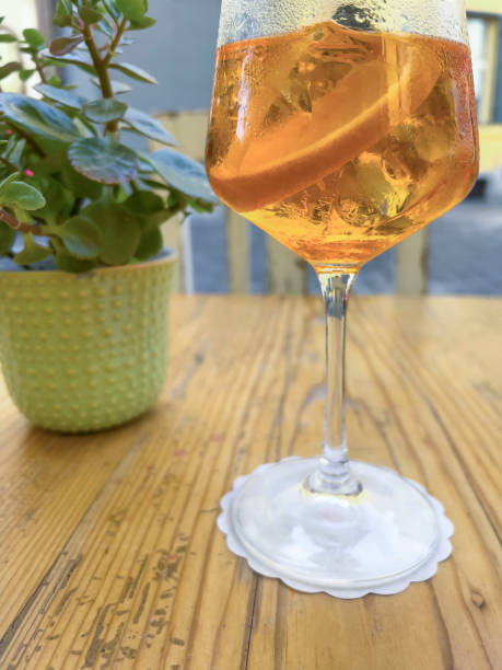 istock glass of spritz cocktail on table 1604879297