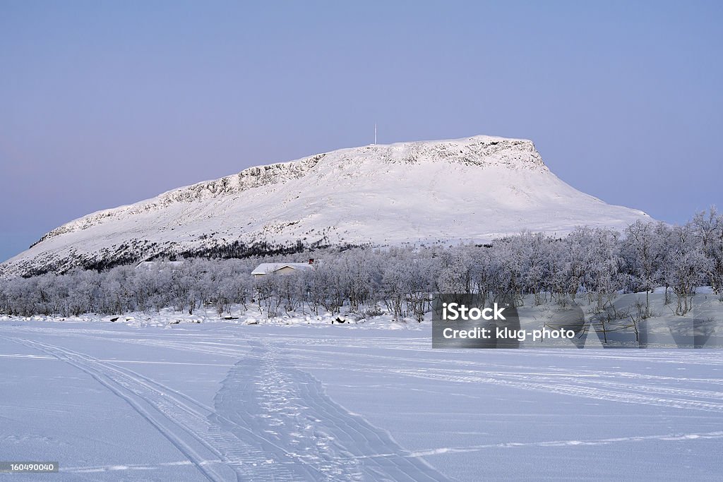 Saana hill im winter, Finnisch-Lappland, Finnland - Lizenzfrei Saana Hill Stock-Foto