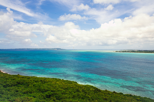 Sea of Miyako Island, Okinawa, Japan.