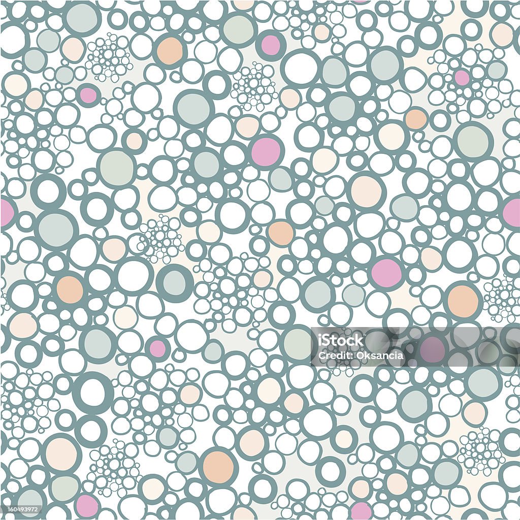 Colorful bubbles seamless pattern background Vector colorful bubbles seamless pattern background with hand drawn elements Abstract stock vector