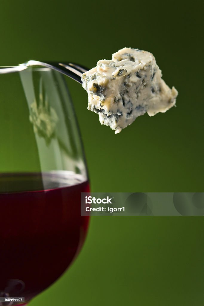 Queijo e Vinho Tinto - Royalty-free Alimentação Saudável Foto de stock