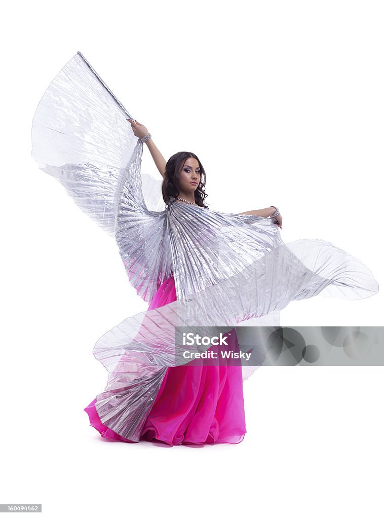 Baile de mujer con alas aislado oriental - Foto de stock de Abdomen libre de derechos