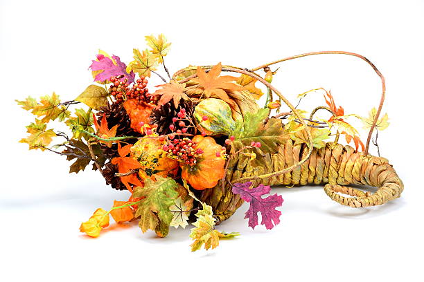 istock Autumn decoration Isolated on white 160494526
