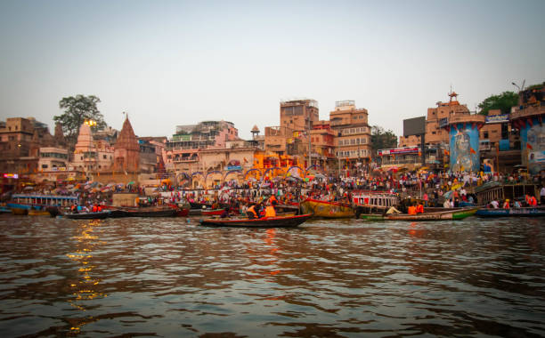 Ganges river stock photo