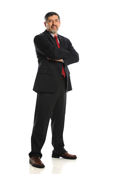 istock Mature Businessman standing with crossed arms 160497752