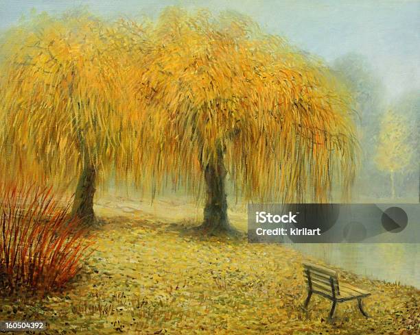 Only The Two Of Us Stock Illustration - Download Image Now - Weeping Willow, Dawn, Illustration