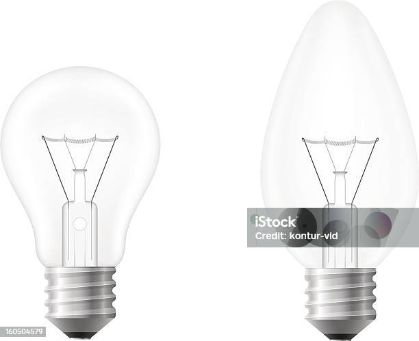 Ampoule Électrique Vector Illustration Isolé Sur Fond Blanc Vecteurs libres de droits et plus d'images vectorielles de Alimentation électrique