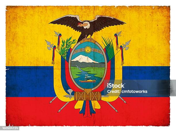 Гранж Флаг Эквадора — стоковые фотографии и другие картинки Анды - Анды, Антиквариат, Без людей