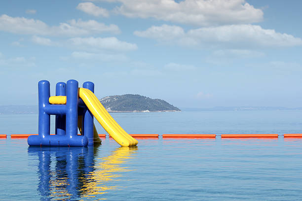 istock summer vacation scene with water slide 160505102