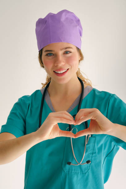Two happy medical professionals.