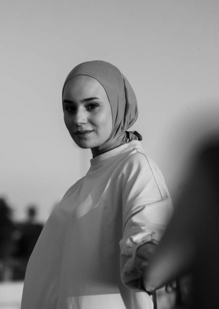 istock Portrait of Hijab lady. 1605082241