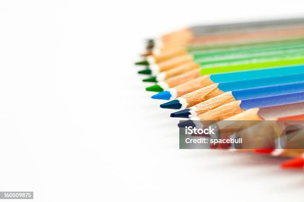 Conjunto De Lápices De Colores Foto de stock y más banco de imágenes de Afilado - Afilado, Arco iris, Arte