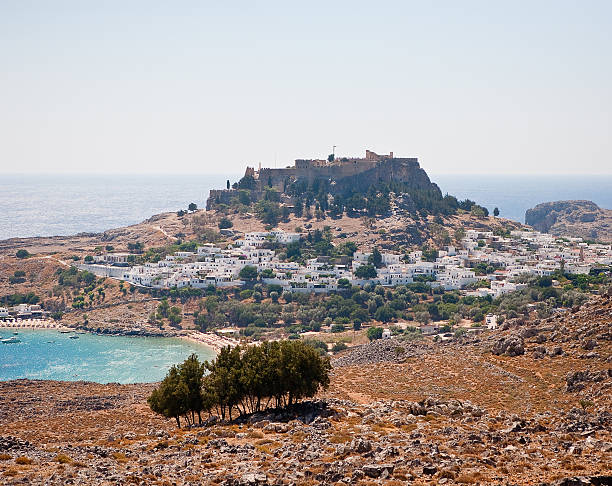 istock view of the town Lindos, Greece 160510108
