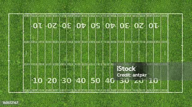 Americanfootballfeld Stockfoto und mehr Bilder von Football-Feld - Football-Feld, Luftaufnahme, Ansicht aus erhöhter Perspektive