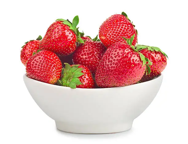 Photo of bowl with strawberries