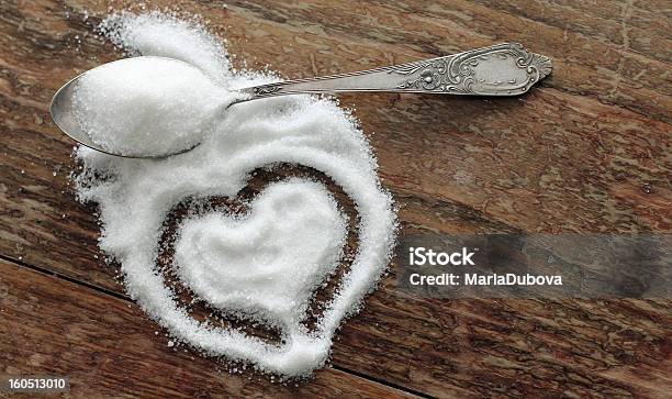 Zuccherocuore - Fotografie stock e altre immagini di Simbolo di cuore - Simbolo di cuore, Zucchero, Bianco