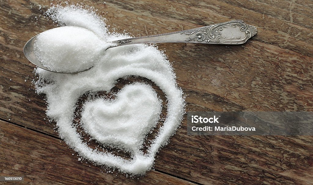 sugar-heart sugar-heart on wooden background Heart Shape Stock Photo