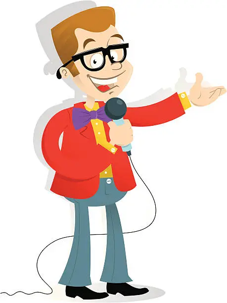 Vector illustration of Compere