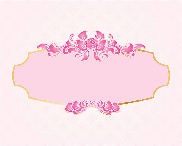 Frame Valentine vector art illustration