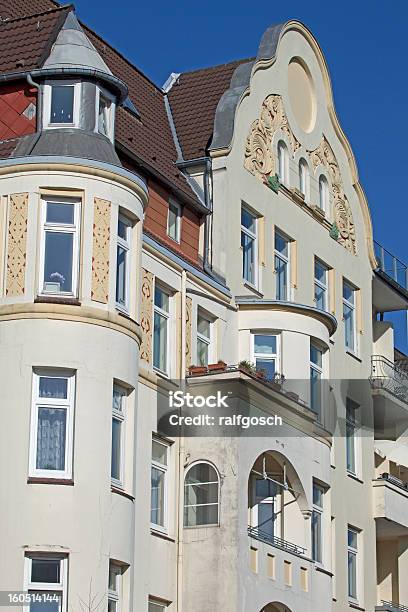 Fasada Budynku Z Apartement W Kiel Niemcy - zdjęcia stockowe i więcej obrazów Architektura - Architektura, Bez ludzi, Budynek z zewnątrz