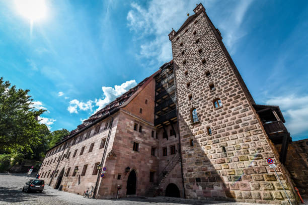 istock Low Angle View Of Nassauer Haus Tower In Nuremberg, Germany 1605152098
