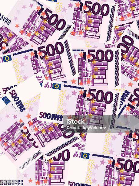 Vetores de Quinhentos Euros Fundo Vertical e mais imagens de 500 - 500, Conta - Instrumento financeiro, Europa - Locais geográficos