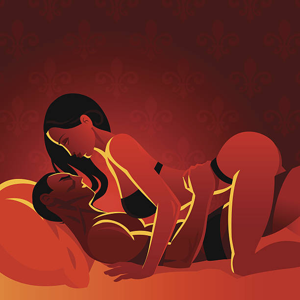 miłośnicy - sexual activity illustrations stock illustrations