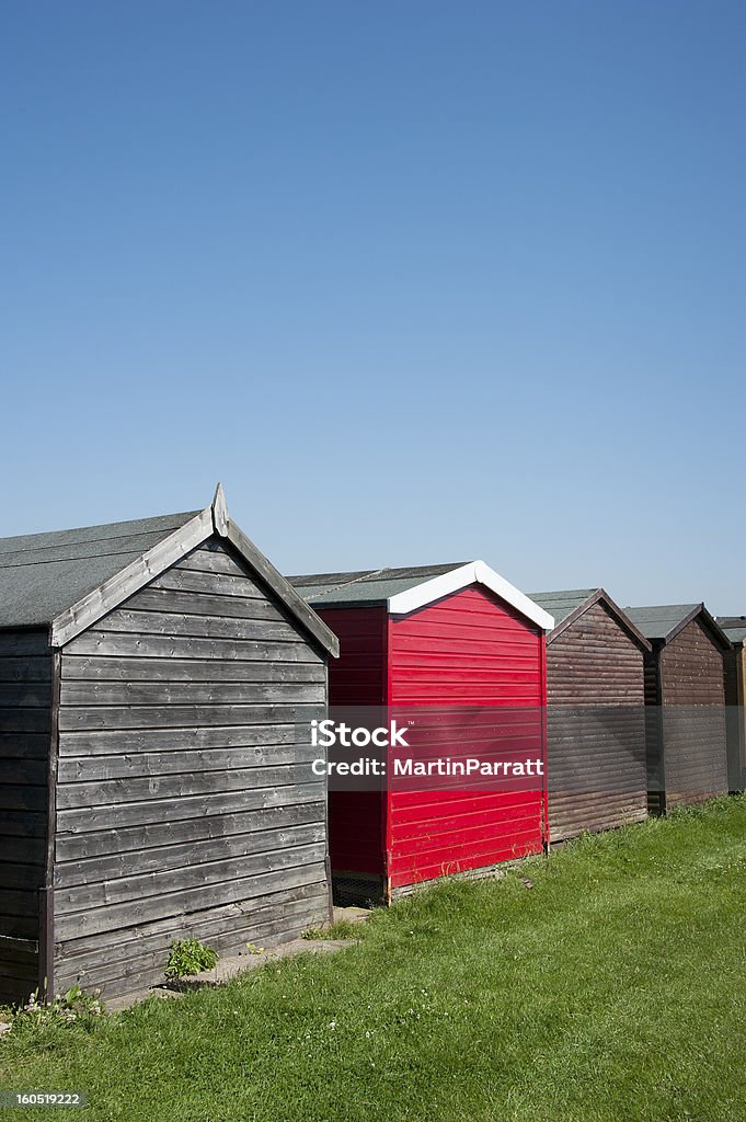 Rebel Cabine de plage à Dovercourt, près de Harwich, dans l'Essex, au Royaume-Uni. - Photo de Cabane - Structure bâtie libre de droits