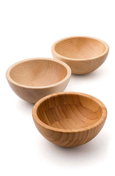 istock Group of empty wooden bowls 160519297