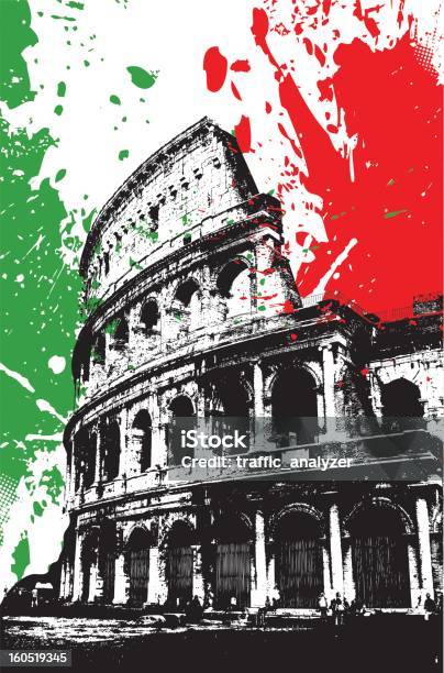 Koloseum W Rzymie - Stockowe grafiki wektorowe i więcej obrazów Koloseum - Koloseum, Grafika wektorowa, Rzym - Włochy