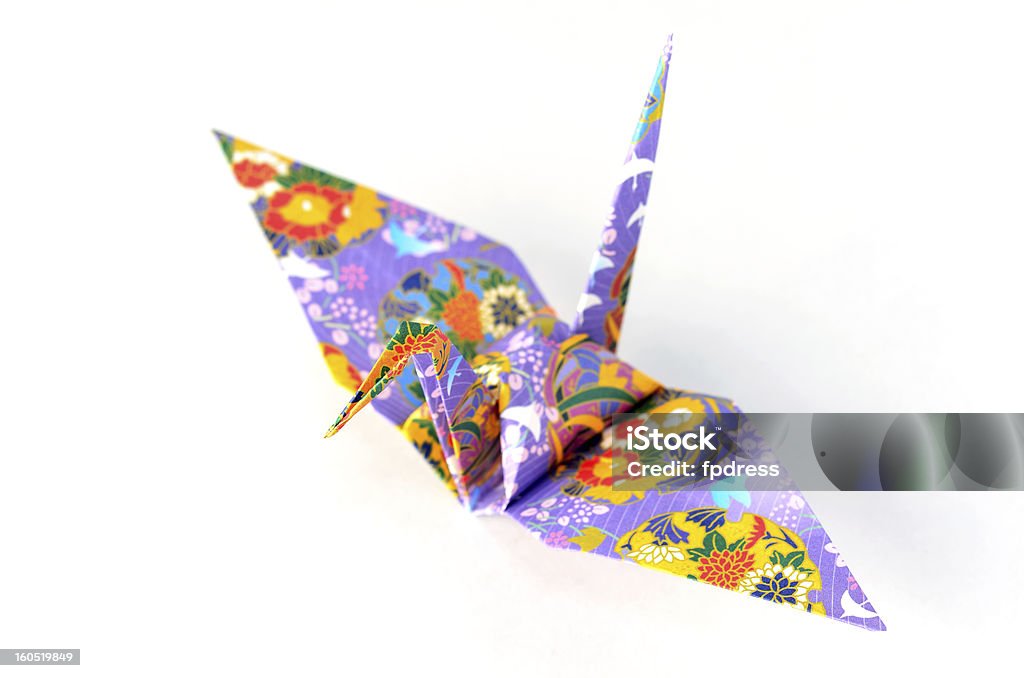 Origami Crane - Foto de stock de Origami de tsuru royalty-free