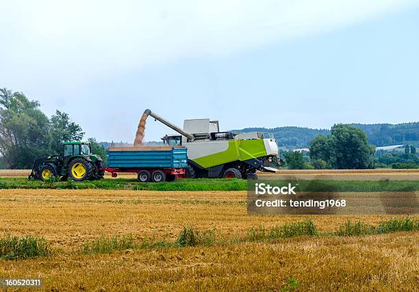 Erntezeit Stockfoto und mehr Bilder von Agrarbetrieb - Agrarbetrieb, Arbeiten, Blau