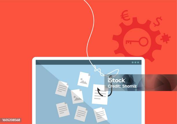 Hacking Personal Data Stock Illustration - Download Image Now ...