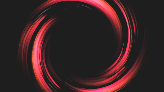 4K Abstract Pink Light Glowing Circles Background