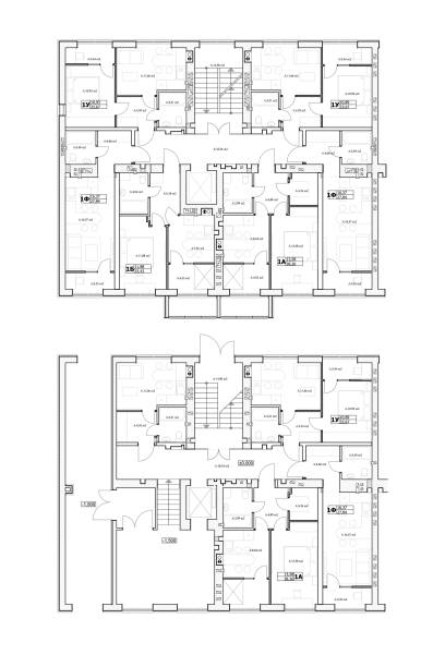 Multistory building floor plan Vector architectural project of a multistory building floor plan floor plan blueprint stock illustrations