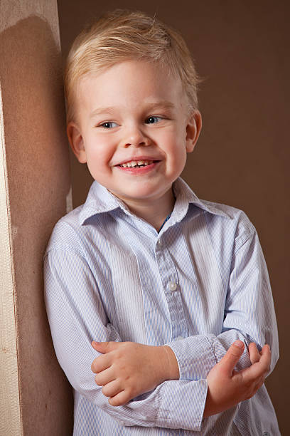 istock Happy little boy in shirt 160524851