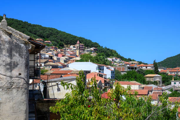 istock Traditional  village on Corfu Island 1605249731