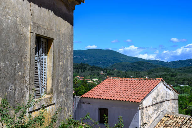 istock Traditional  village on Corfu Island 1605251335