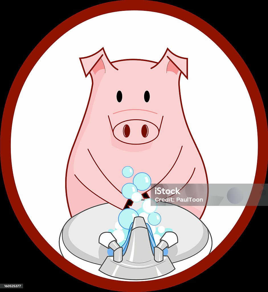 Swine Flu Wash Hands H1n1 Stock Illustration - Download Image Now - Pig,  Animal Body Part, Animal Hand - iStock