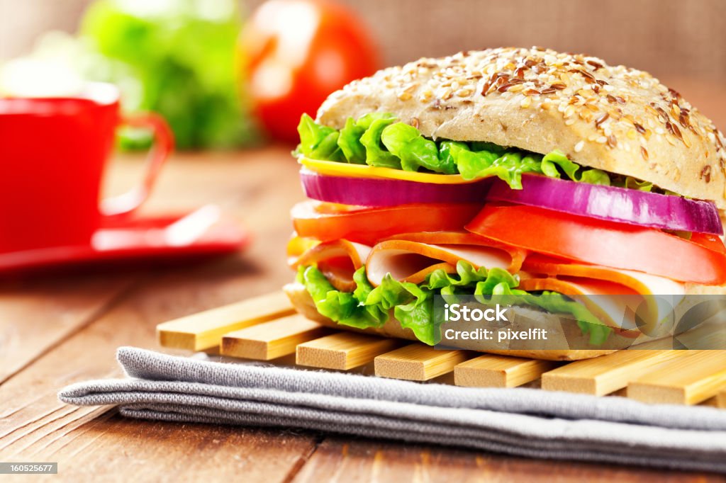 Sandwich Sanduíche - Foto de stock de Alface royalty-free