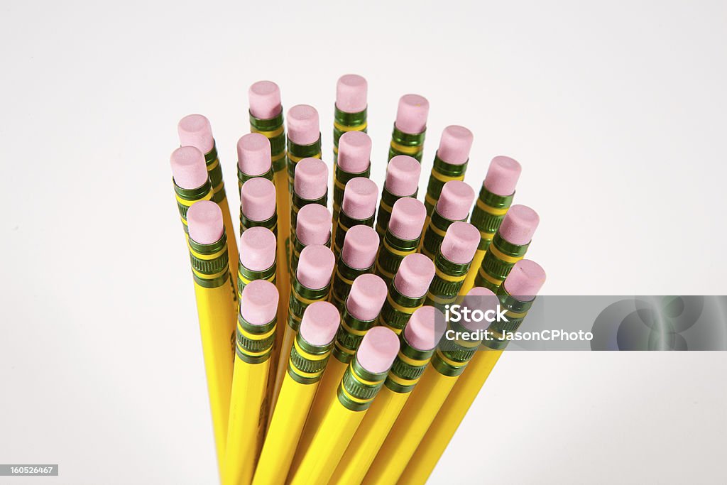 Bunch Of Number 2 Pencil Erasers Stock Photo - Download Image Now - Bunch,  Eraser, Group Of Objects - iStock