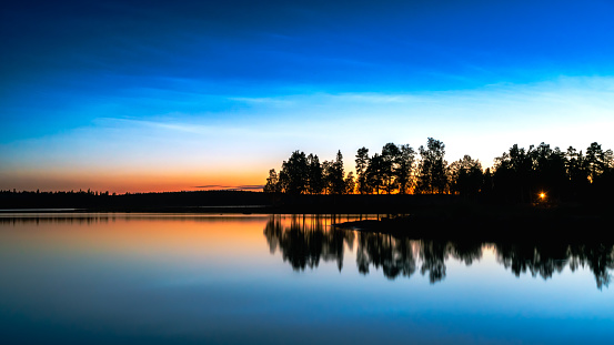 Sundown over the Swedish archipelago