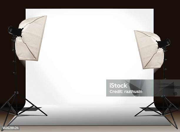 Setup Studio Light - Fotografie stock e altre immagini di Attrezzatura - Attrezzatura, Attrezzatura per illuminazione, Composizione orizzontale
