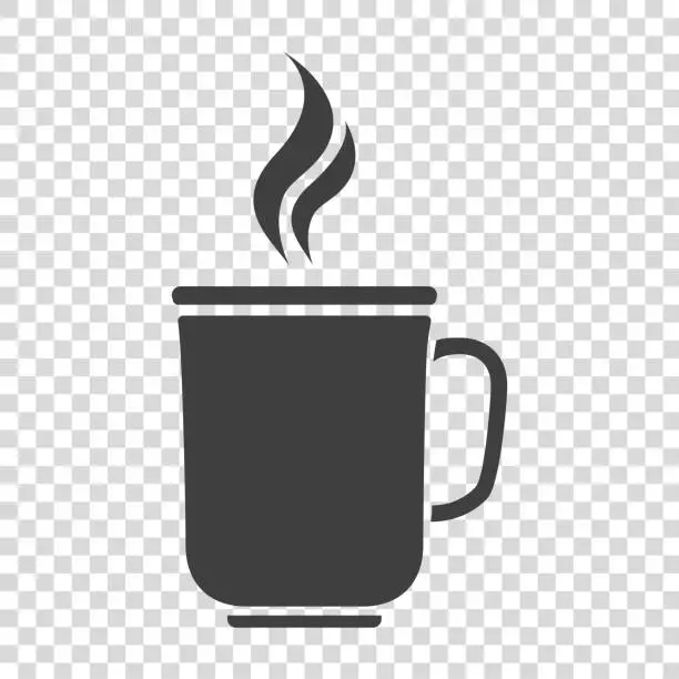 Vector illustration of Coffee mug icon.