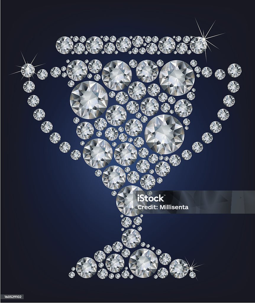 Diamond Trofeum Pucharu - Grafika wektorowa royalty-free (Aranżować)