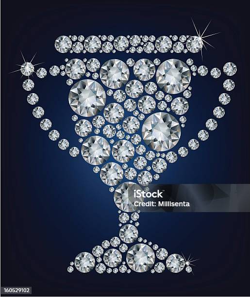 Diamond Trofeum Pucharu - Stockowe grafiki wektorowe i więcej obrazów Aranżować - Aranżować, Aspiracje, Biżuteria