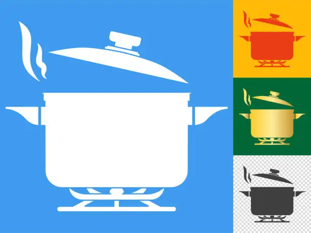 Vector illustration of Cooking pan and pot icon.