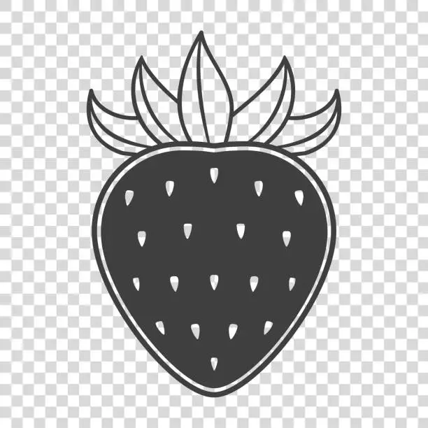 Vector illustration of Strawberry icon.