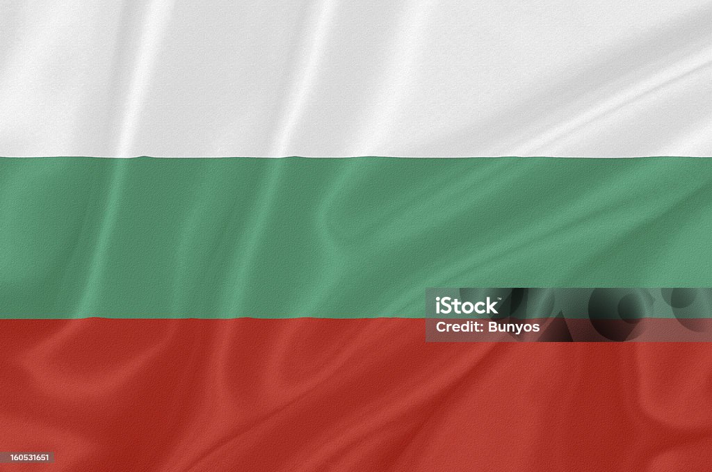 Флаг Болгарии - Стоковые фото Атласная ткань роялти-фри